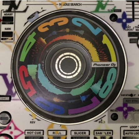 สติกเกอร์ Size "M" สำหรับ ddj sr ddj sr2 ddj rr ddj rx ddj sx ddj sx2 ddj sx3 ddj 800 1 ชุดมี 2 ชิ้น