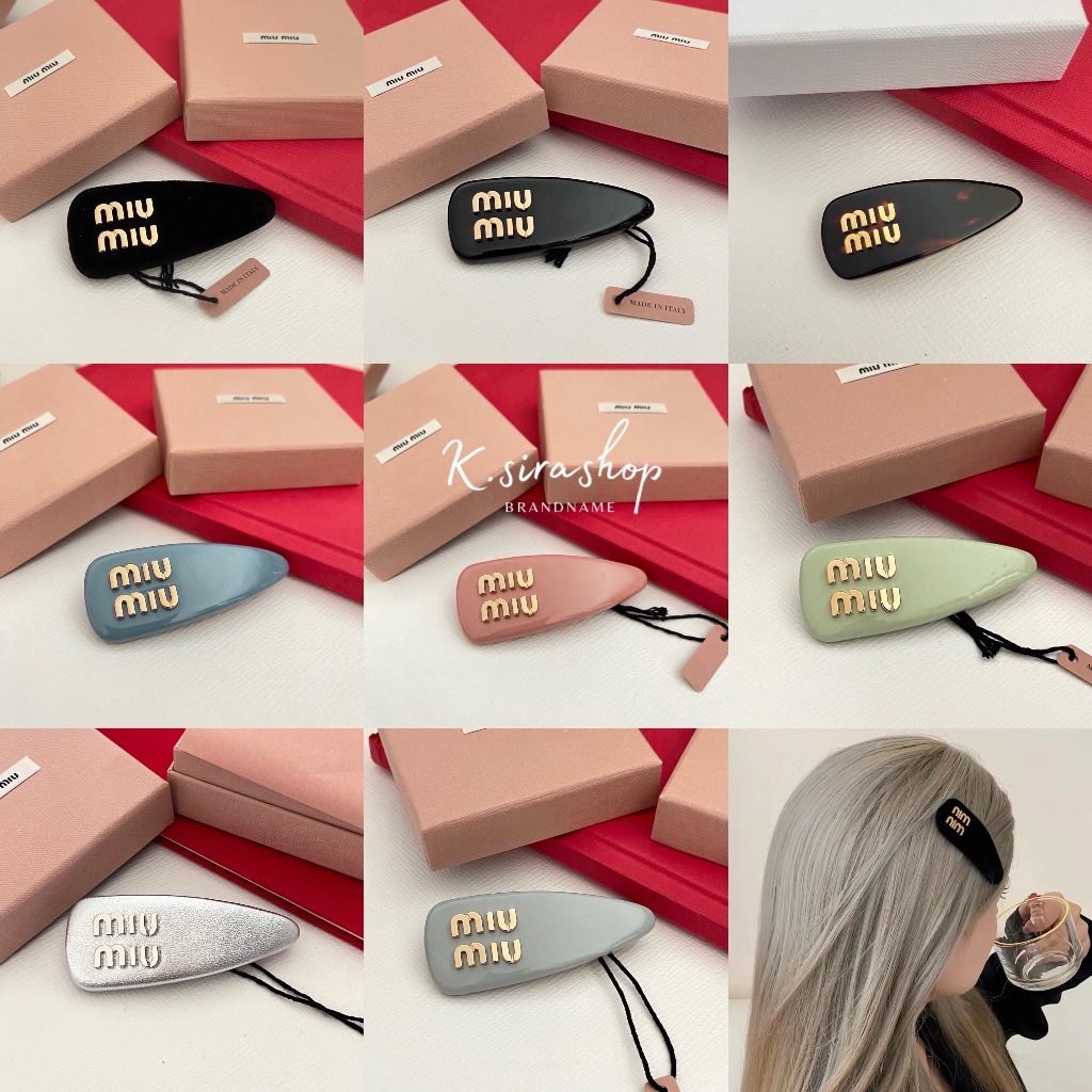[ส่งฟรี] New Miu Miu Hair clip(ต่อชิ้น)