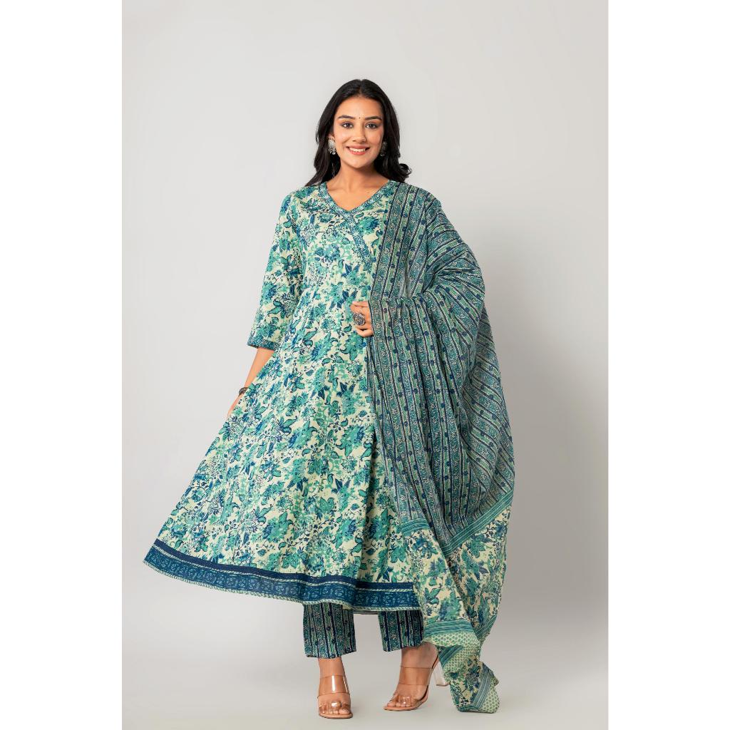 โปรเด็ด!! รวมแบบเดรสเซต + ผ้าคลุม สวยครบสุดคุ้มแบบสาวอินเดีย Made In India