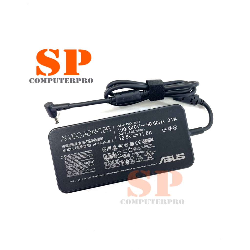 ASUS ADAPTER อแดปเตอร์ของแท้ ASUS UX581L ROG GL504G GL702 GL704G  G731G GX501 GX502 GX531 19.5V 11.8A หัว 6.0*3.7mm 230W