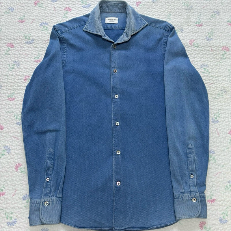 Borriello Napoli เสื้อเชิ้ตยีนส์