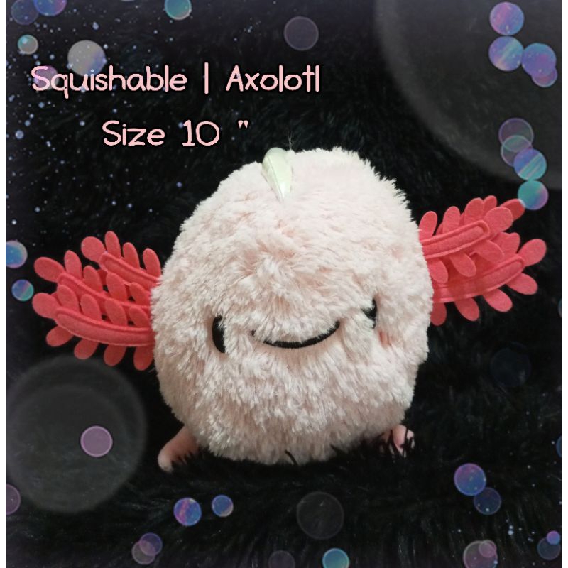 Axolotl  plush 📏10" (25CM.) แอกโซลอเติล แอ๊กโซลอเติ้ล ตุ๊กตาสัตว์น้ำ
