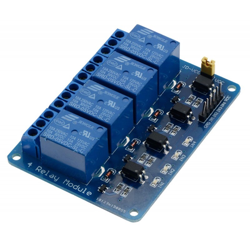 Module รีเลย์ relay 5V 4 Chanel 250V/10A