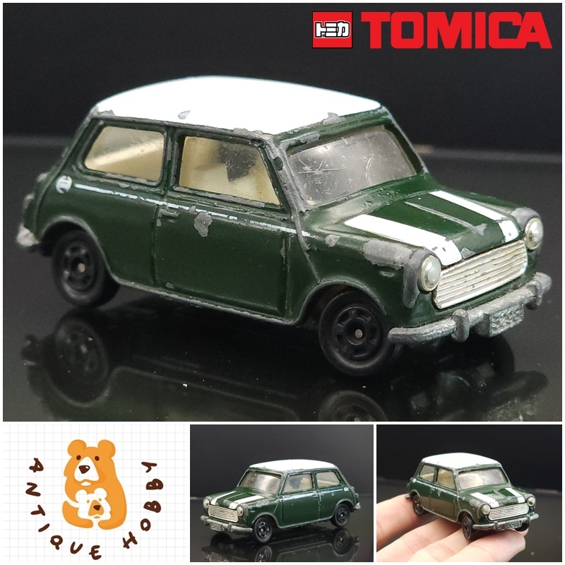 👑 รถ โมเดลรถ TOMICA 1/64 มือสอง :MINI COOPER สีเขียว<สะสม/รถเด็กเล่น/รถของเล่น/>👑