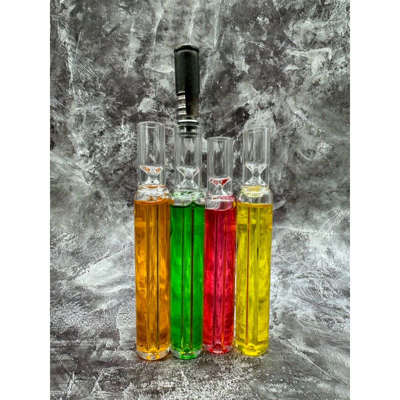 DynaVap Glass Stem with freezable Glycerin. Great Cooling System For Dynavap.