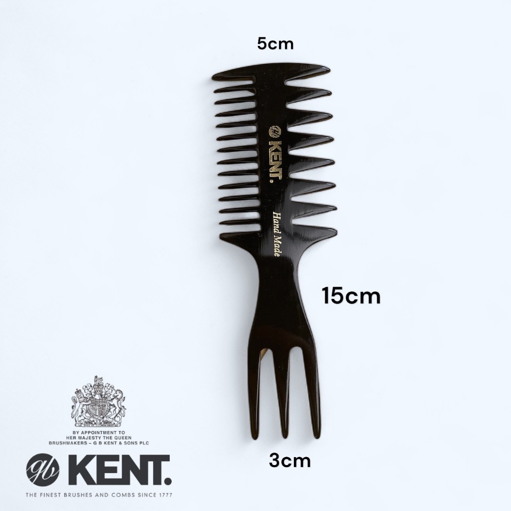 KENT 57T HANDMADE FISHTAIL MESH หวีจัดทรง หวีซี่ห่าง หวีหางปลา หวีเซ็ท ขนาด 15 Cm