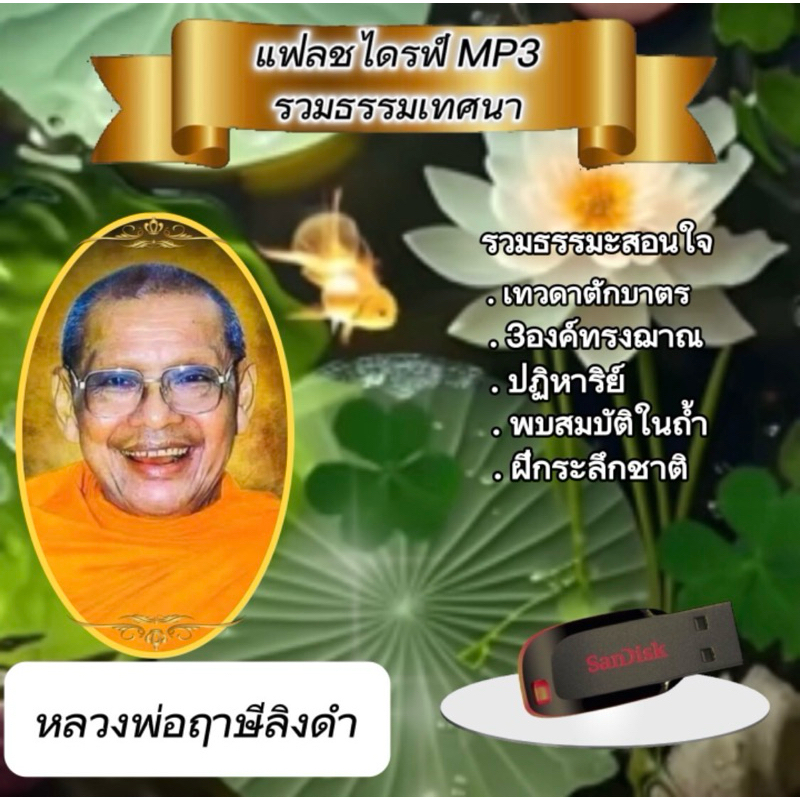 แฟลชไดร์ฟ MP3 หลวงพ่อฤาษีลิงดำ