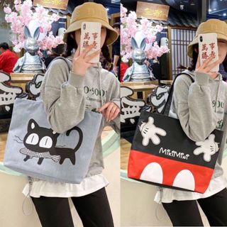 LD.shop ลายใหม่เข้าแล้ว !! กระเป๋าผ้าแฟชั่น ขนาดใหญ่ ลายน่าร…