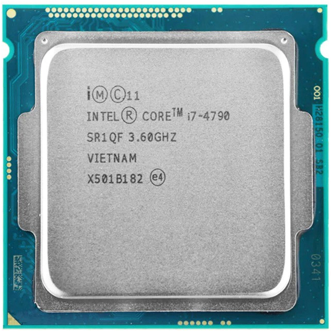 CPU (ซีพียู) Intel Core I7 4790 (3.60GHz) 4C/8T LGA1150 ฟรีซิลิโคน พร้อมส่ง