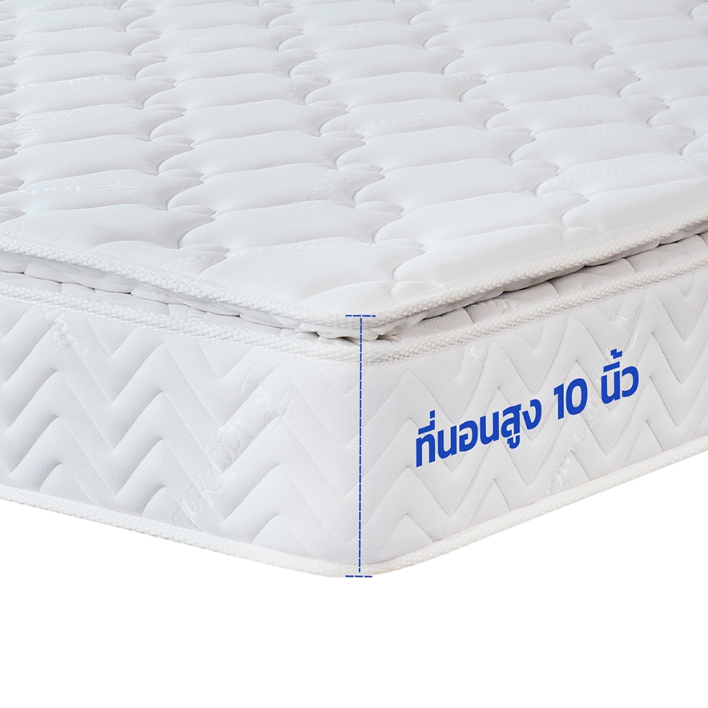Lady Americana ที่นอนโรงแรม รุ่น Hotel Collection Pillow Top หนา 10 นิ้ว (แน่นนุ่ม) ฟรี!หมอนหนุน ส่งฟรี [รับประกัน 10ปี]