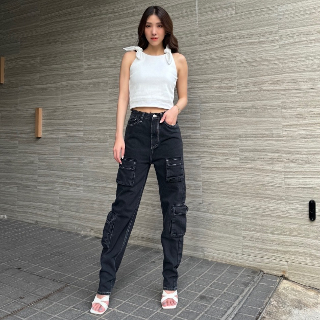 VRT -  Denim pocket cargo jeans (VRT Basic)