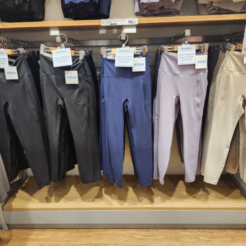 รับหิ้วของแท้ Uniqlo เลกกิ้งสาวๆใส่ออกกำลังกาย Ultra Stretch AIRism ผิวสัมผัสเรียบลื่น - รูปที่ 4