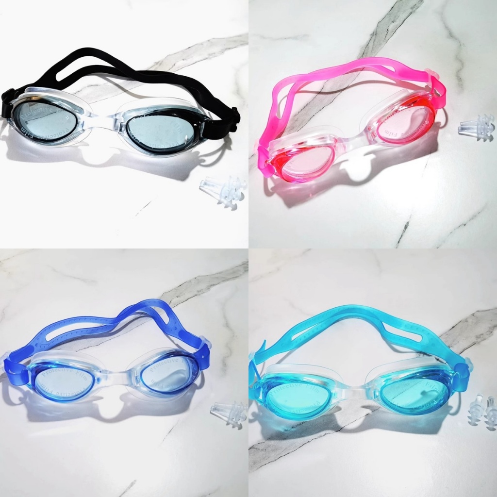 พร้อมส่งจากไทย ผู้ใหญ่ แว่นตาว่ายน้ำ แว่นตาดำน้ำ แว่นตาว่ายน้ำสำหรับผู้ใหญ่ วัสดุ PU กันน้ำ