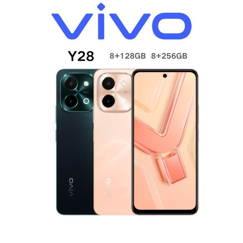 VIVO Y28 (8/128 8/256) ประกันศูนย์ [หน้าจอ 6.68 นิ้ว แบต 6,000 mAh] รับCoins10%สูงสุด500Coins-เก็บโค้ด10%ก่อนซื้อ