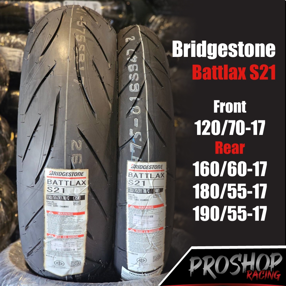 ส่งฟรี ยาง Bridgestone Battlax S21 ขนาด 120/160/180/190