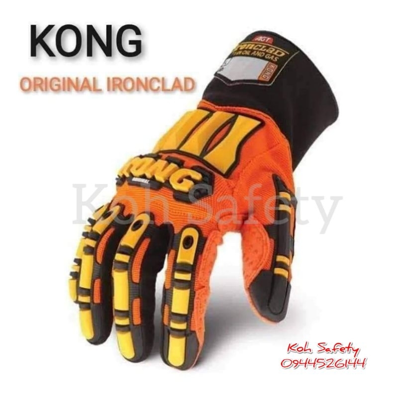 ถุงมือกันกระแทก​ KONG​ GLOVE​ Original​ ยี่ห้อ​ IRONCLAD​ [ของแท้💯%]​ ถุงมือเซฟตี้​