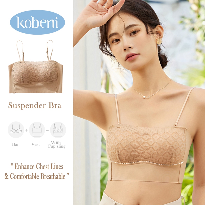 ⭐KOBENI⭐บราสายเดี่ยว เสื้อกล้าม(มีฟองน้ำ) เสื้อกร้ามแฟชั่นผ้านิ่ม ใส่สบาย มีฟองน้ำในตัว เสื้อกล้ามผู้หญิง