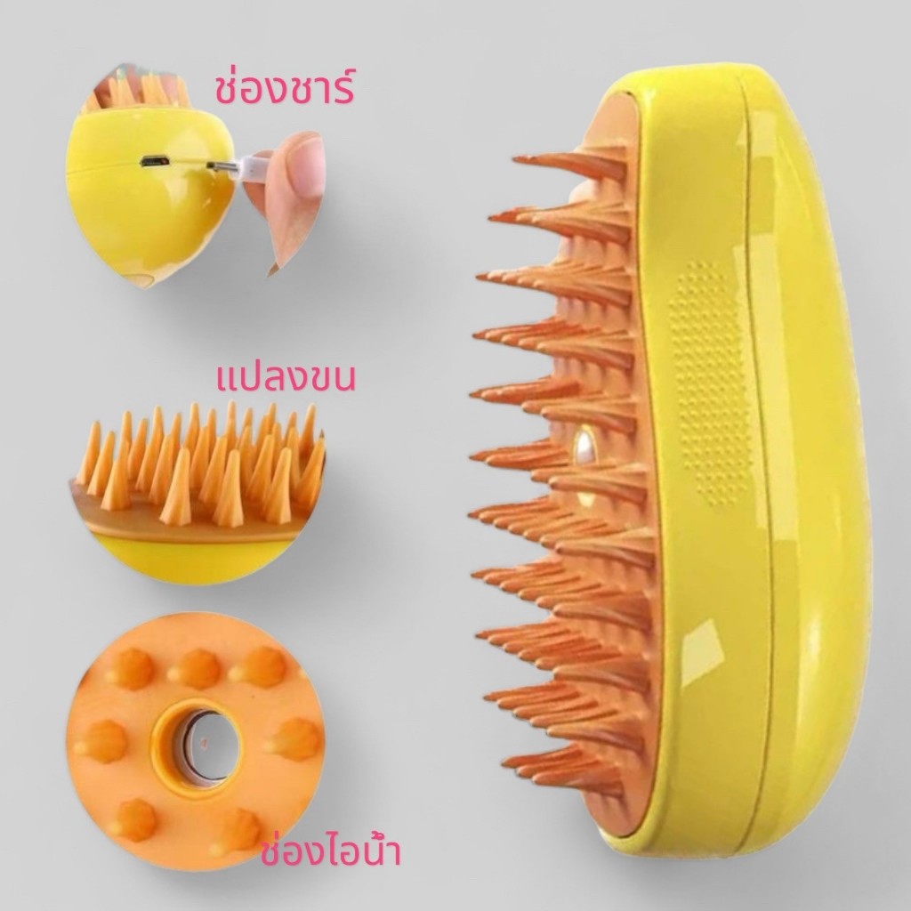 แปรงขนสัตว์เลี้ยง แปรงไอน้ำ หวีขนไอน้ำสัตว์เลี้ยง CA1 - รูปที่ 3