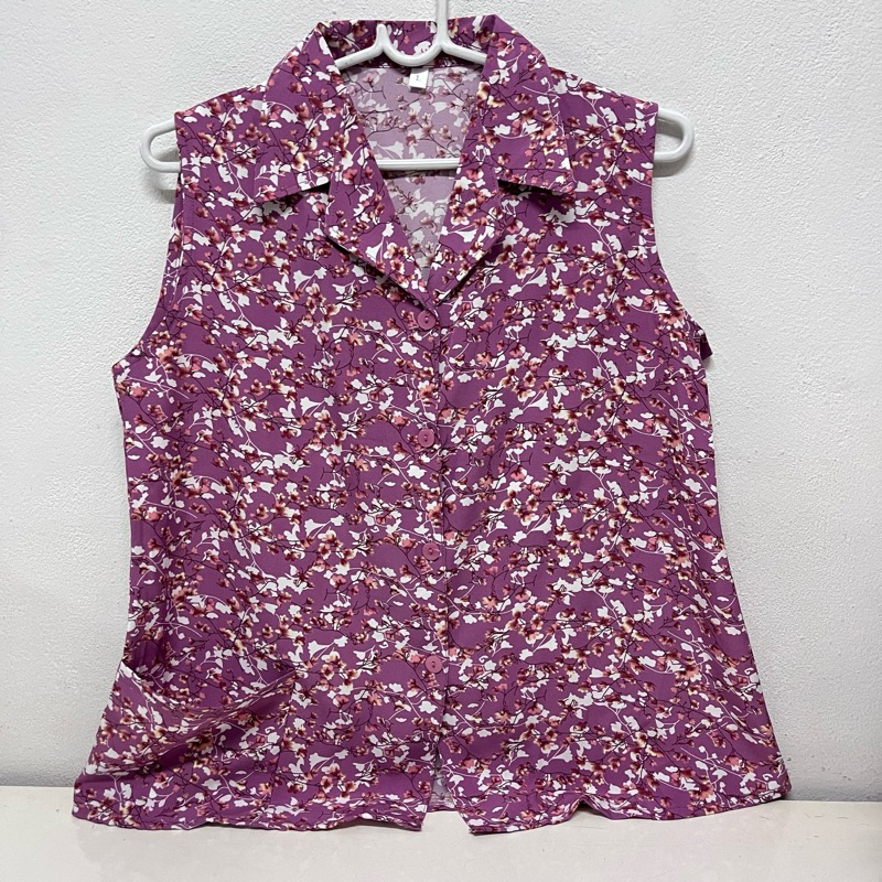 XLเสื้อแขนกุดคอปกคอฮาวาย ไซส์ XL