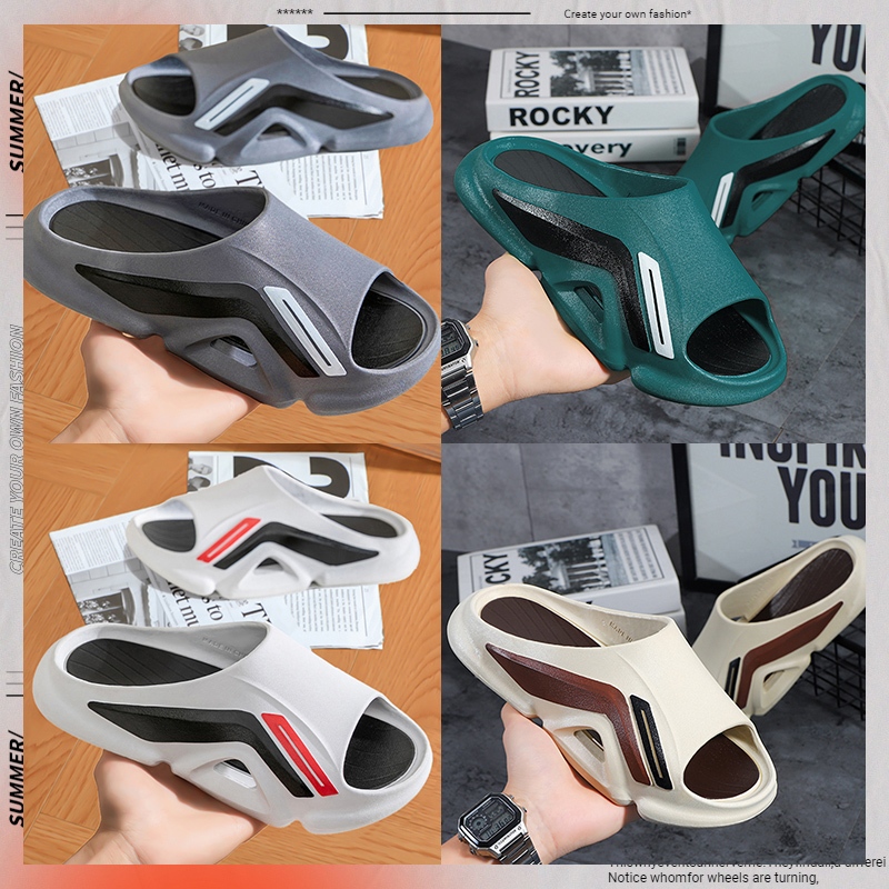 Walkon พร้อมส่ง รองเท้าแตะแฟชั่นคุณผู้ชาย ลายสุดเท่ห์ไม่ซ้ำใครกับวัสดุยางนิ่มใส่สบายเท้า มี4 สีให้เลือก ราคาคุ้มค่าแน่นอ