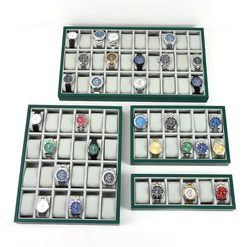 *พร้อมส่ง*ถาดนาฬิกา 6 12 24 30 ช่อง(หนังคลาสสิก+กำมะหยี่ภายใน) กล่องนาฬิกา กล่องใส่นาฬิกา Watch Box การแสดงสตรีมมิ่งสด