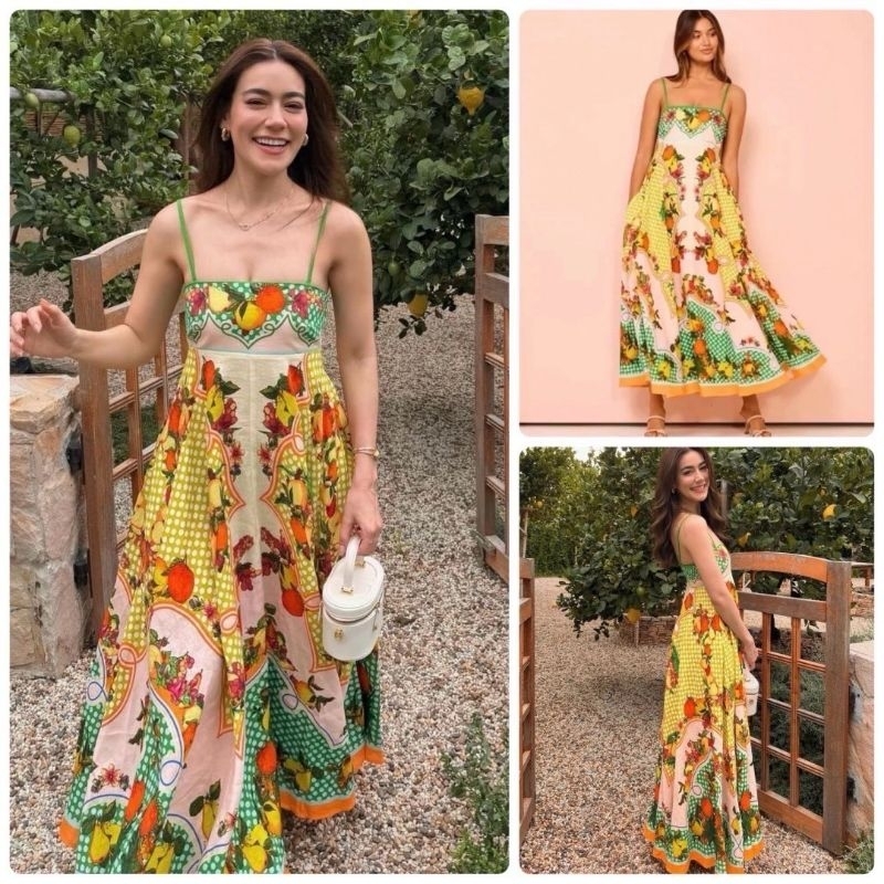 งานป้าย YPYเดรสยาวสายเดี่ยวทรงสวย ใส่เที่ยวคาเฟ่สุดเริ่ด เหมาะกับใส่เที่ยวใส่ลำลอง คาเฟ่ **งานจริงภาพสุดท้ายค่ะ