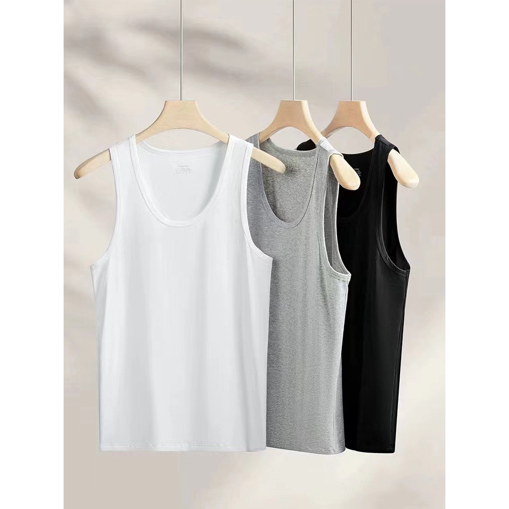 เสื้อกล้าม ผ้า poly ทรงสลิมฟิต ผ้านิ่ม นุ่ม ใส่สบาย ไม่ร้อน B51