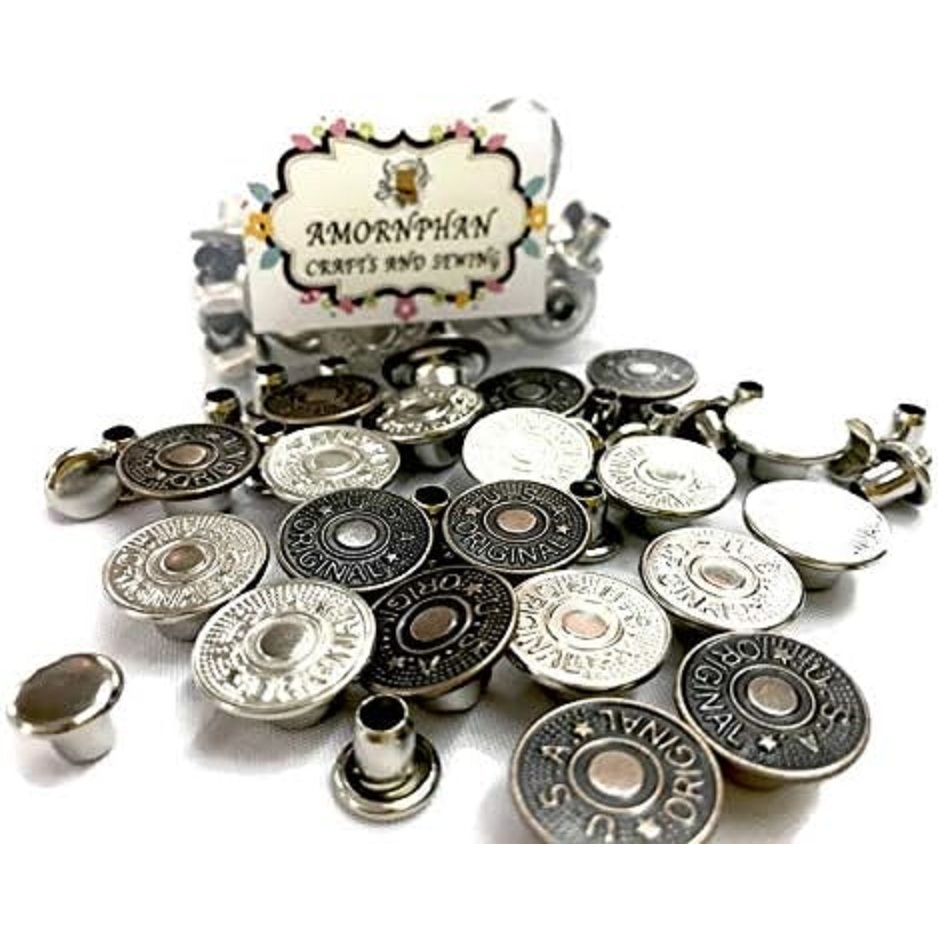 กระดุมยีนส์ กระดุมตอก ถุงละ 1 โหล