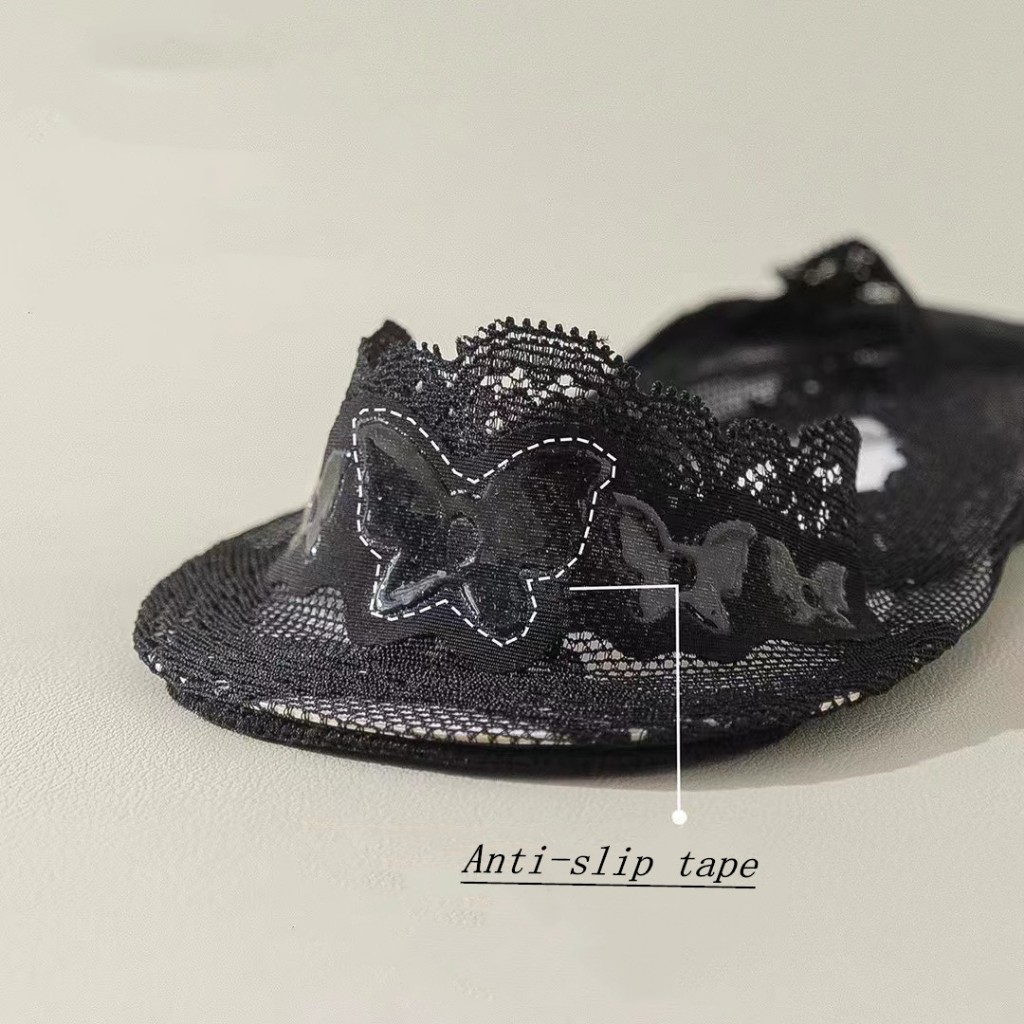 （8 color)ฤดูใบไม้ผลิ และฤดูร้อนถุงเท้าลูกไม้บางกับรองเท้ากันลื่น - รูปที่ 6