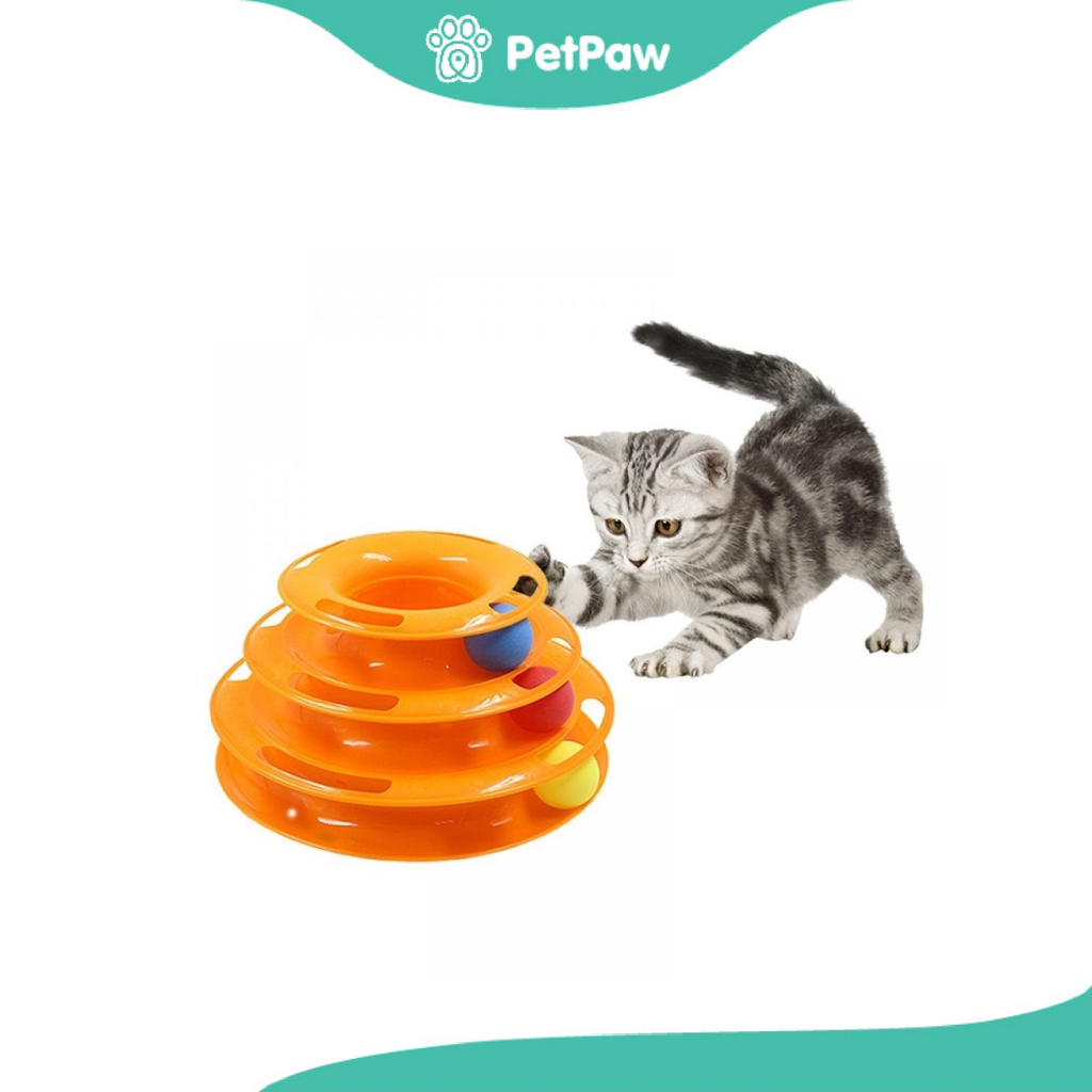 Pet8 : ของเล่นแมว HAPPY CIRCLE 3ชั้น(1pcs)
