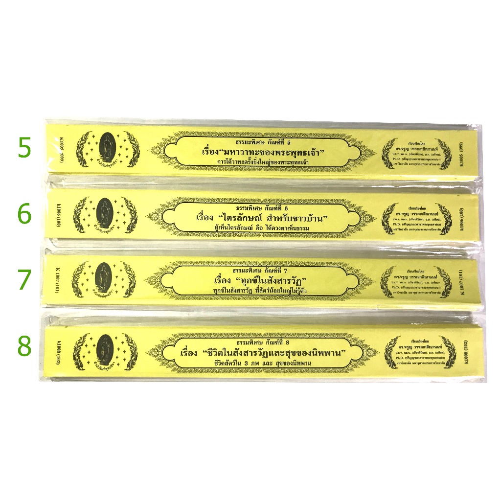 กัณฑ์เทศน์เดี่ยว ในชุด ธรรมะพิเศษ มีให้เลือกได้ 8 เล่ม 8 กัณฑ์ สำนักพิมพ์พุทธลีลา - รูปที่ 2