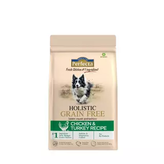 Perfecta สูตรใหม่! Holistic Grain Free อาหารสุนัขและแมว ขนาด0.8, 1, 2.5, 3 กิโลกรัม