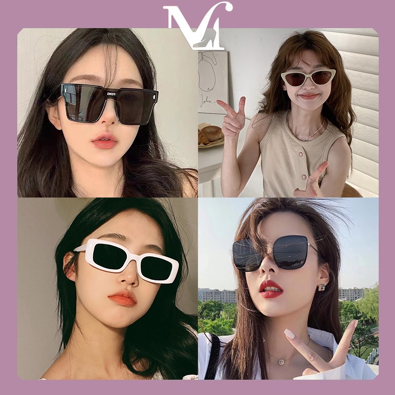 แว่นกันแดดมีสไตล์และเท่สุด ๆ เหมาะกับสาวทุกรูปหน้า หลากหลายสไตล์ให้เลือก แว่นกันแดดแฟชั่น คุณภาพสูง มีหลายสีให้เลือก