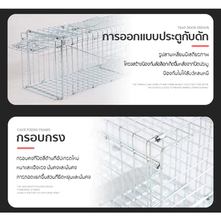 กรงดักแมว (ไซส์ M-2XL) ไม่ทําร้ายแมว พับได้ ความไวสูง เหมาะสำหรับจับตัวเงินตัวทอง แมว สุนัข กระต่าย และสัตว์อื่นๆ