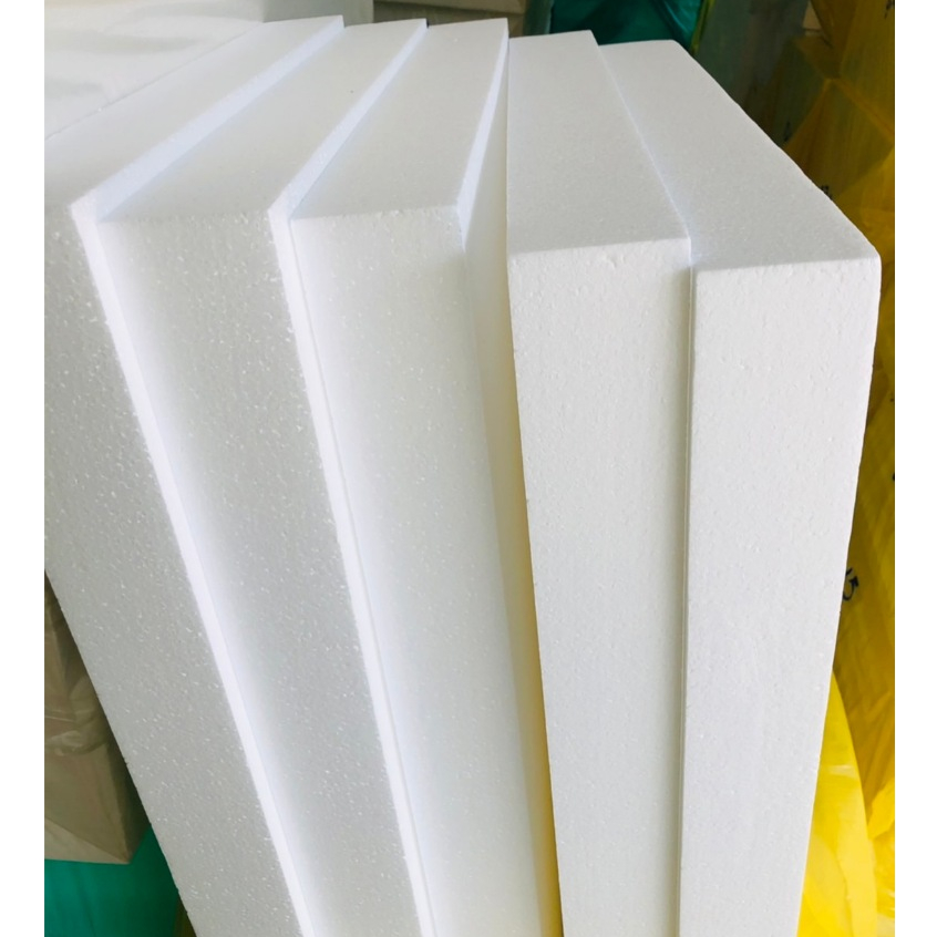 EPS Foam เกรดไม่ลามไฟ (ความหนาแน่น 1.25 ปอนด์) โฟมผนัง โฟมกันร้อนหลังคา ขนาด 60 x 120cm ความหนา 3 นิ้ว ราคา 265 บาท/แผ่น