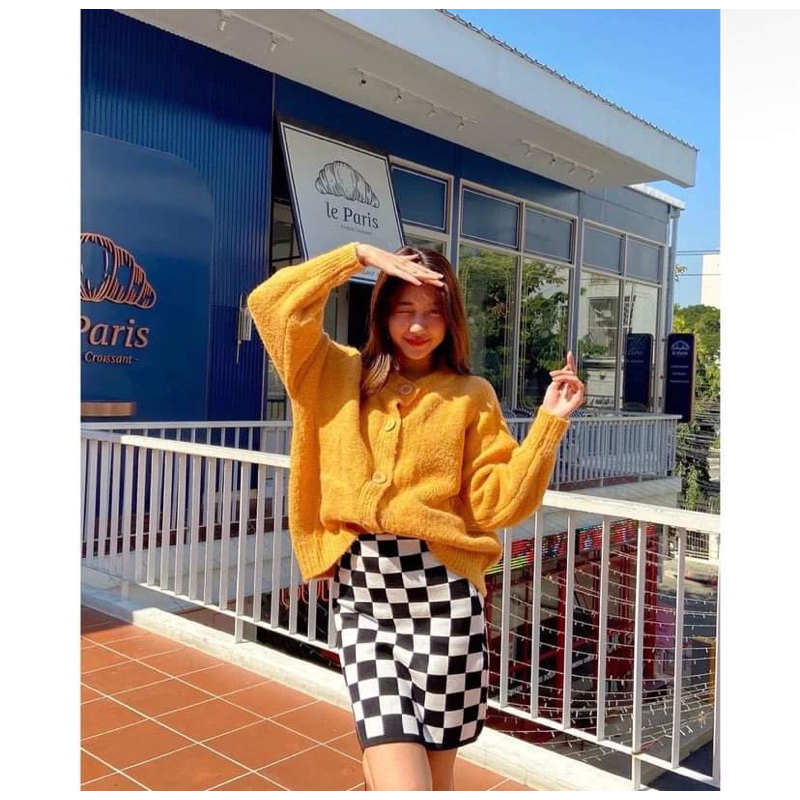 (New in pack ของแท้จากแบรนด์ ) Chuuchop Luna chuu cardigan เสื้อคาดิแกนแขนยาวไหมพรม new