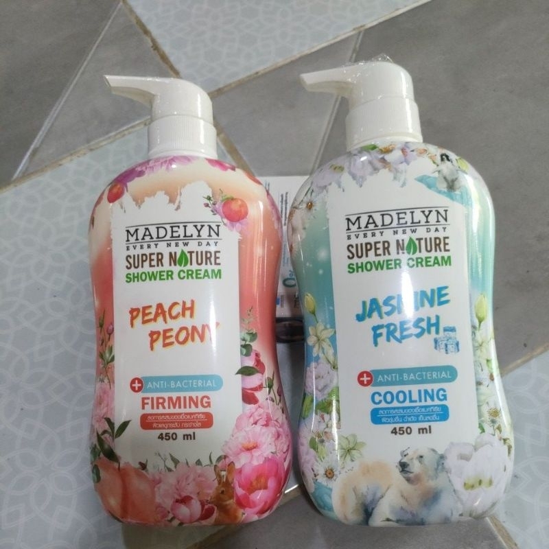 MADELYN SHOWER ครีมอาบน้ำแอนตี้แบคทีเรีย450 mlกลิ่นหอมสดชื่นมีให้เลือก 3 สูตร