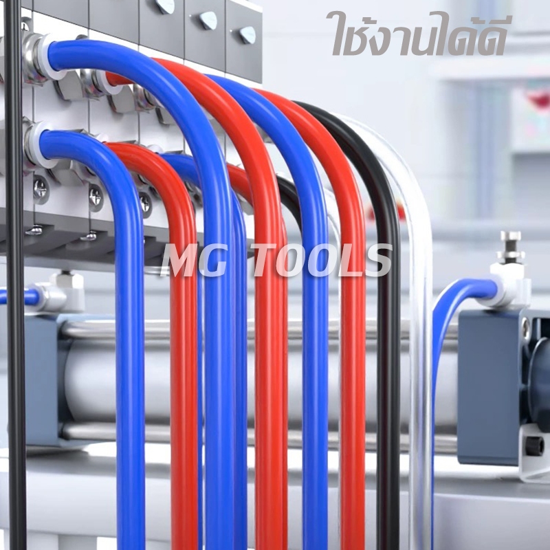 สาย PU สายลม นิวเมติก Pneumatic  มี 4mm ถึง 16mm ราคาต่อม้วน มีสีใส สีดำ สีฟ้า สีส้ม ขายจากโรงงาน - รูปที่ 2