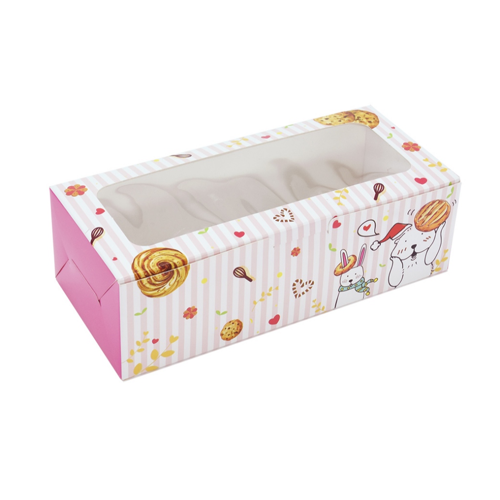 (3 แพ็ค) – (BB44) ขายดี!! กล่องเบเกอรี่ฟู้ดเกรด ขนาด 8 x 18 x 5.5 ซม. (10ใบ/แพ็ค) ราคา ถูกที่สุด ดีลบีเคเค แกลเลอรีภาพที่ 5