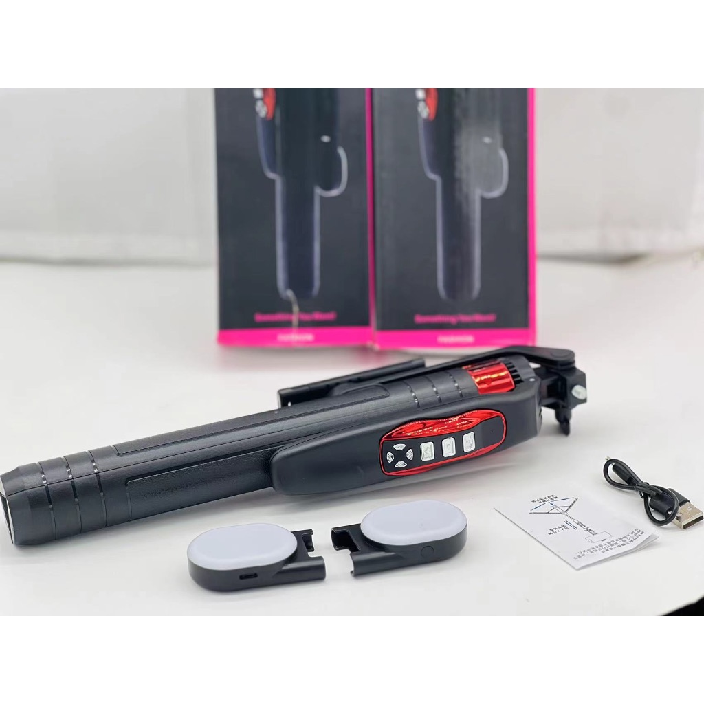 มาใหม่ L18 Selfie Stick ไม้เซลฟี่ ยืดได้ถึง 1.7 เมตร พร้อมไฟล์สองอัน ขาตั้งกล้องไม้เซลฟี่ไร้สาย มีรีโมทเชื่อมต่อผ่านบลูท