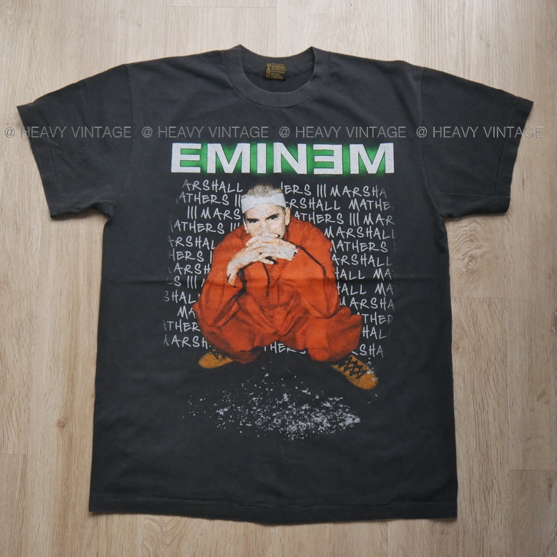 EMINEM TOUR ฟอกไบโอ เสื้อวง เสื้อทัวร์ งานฟอกเฟด heavy vintage shirt