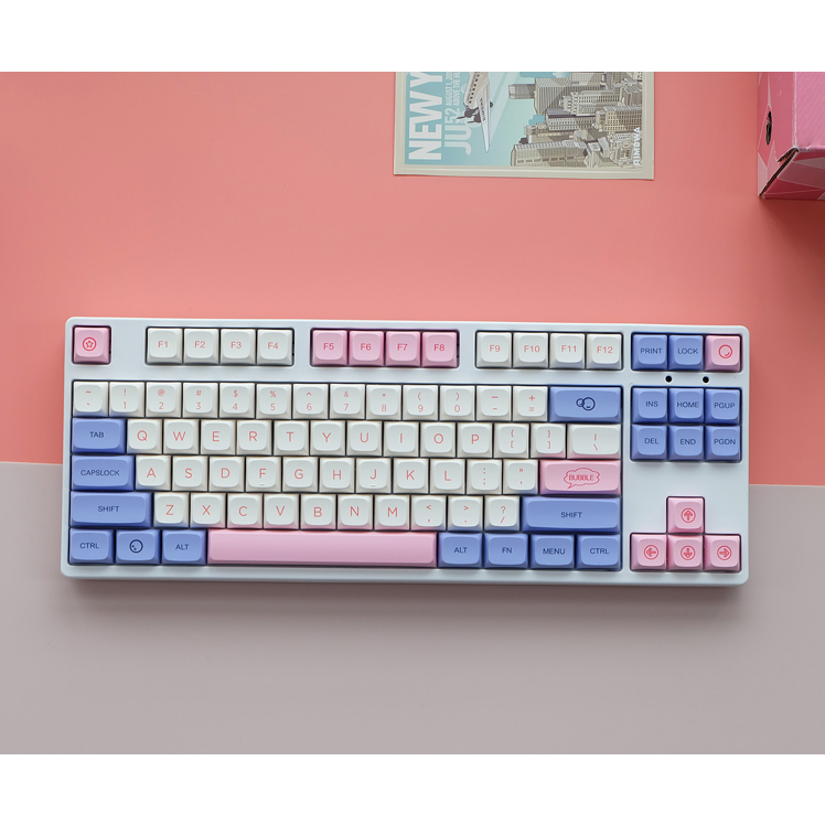 คีย์แคป Bubble Dye Sublimation PBT XDA Profile เหมาะสม 61/64/68/78/84/87/96/980/104