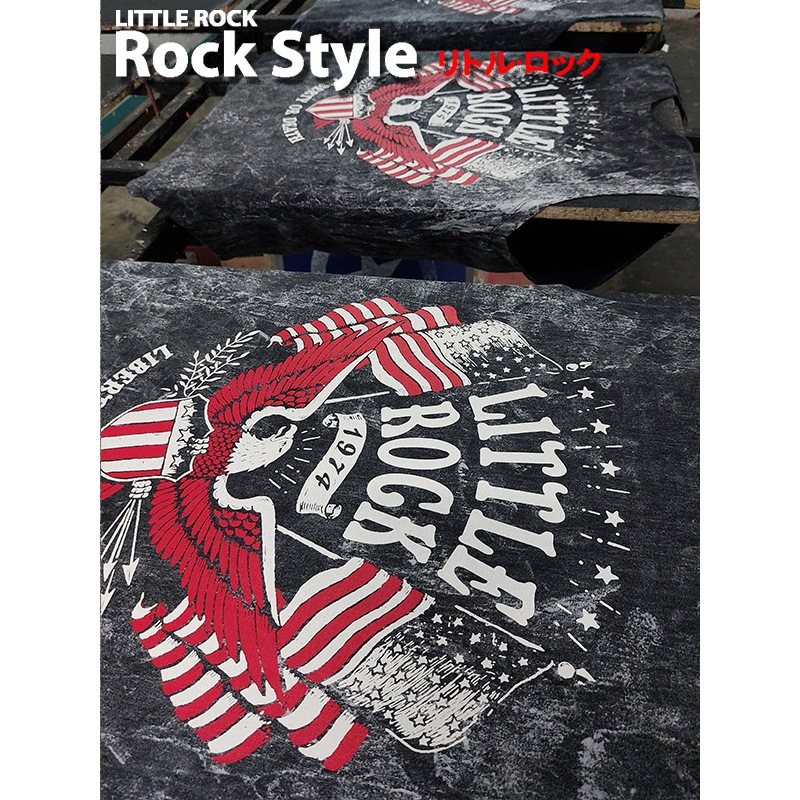 เสื้อยืด คอกลม แขนสั้น Little Rock ลาย อินทรี USA รูปที่ 2