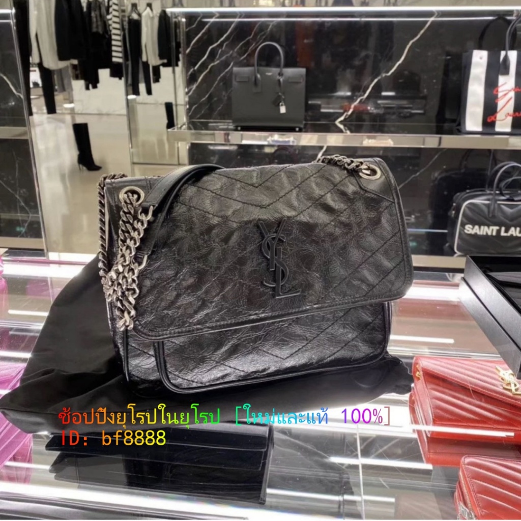 Yves Saint Laurent(อีฟส์แซงต์โลรองต์) YSL BABY NIKI 533037 Hobo bag กระเป๋าสะพายข้างสายโซ่สะพายข้างส