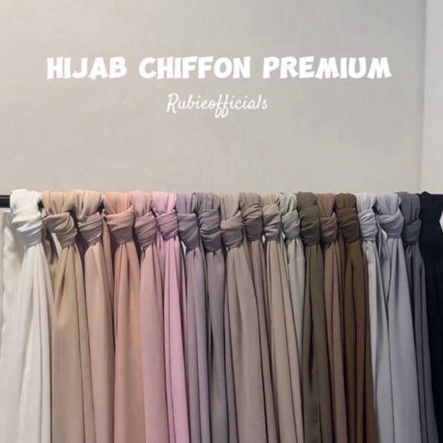 hijab premium by rubie (ขนาด1.90ซม.x55ซม)*
