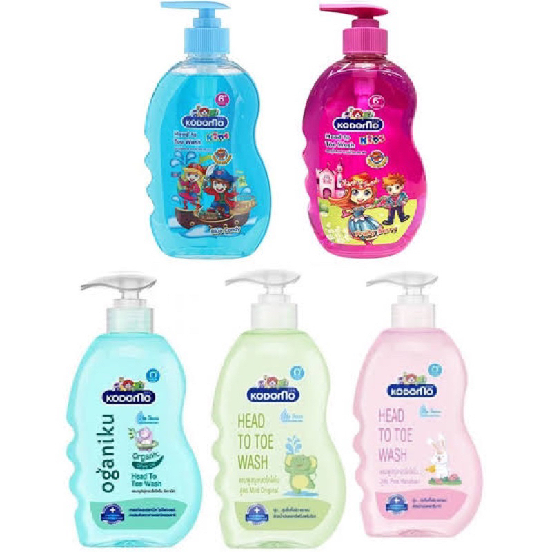 ทุกสูตร Kodomo แชมพูสบู่เหลวสำหรับเด็ก ขวดปั๊ม 400-500มล. fl