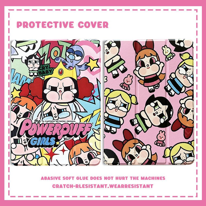 เคสสำหรับไอเเพด Air6 PRO 11 13 M4 2024 ผ้าคลุมลายการ์ตูนน่ารัก มีที่ใส่ปากกา สำหรับiPad Air4 Air5 10.9 Air 11 13 2024