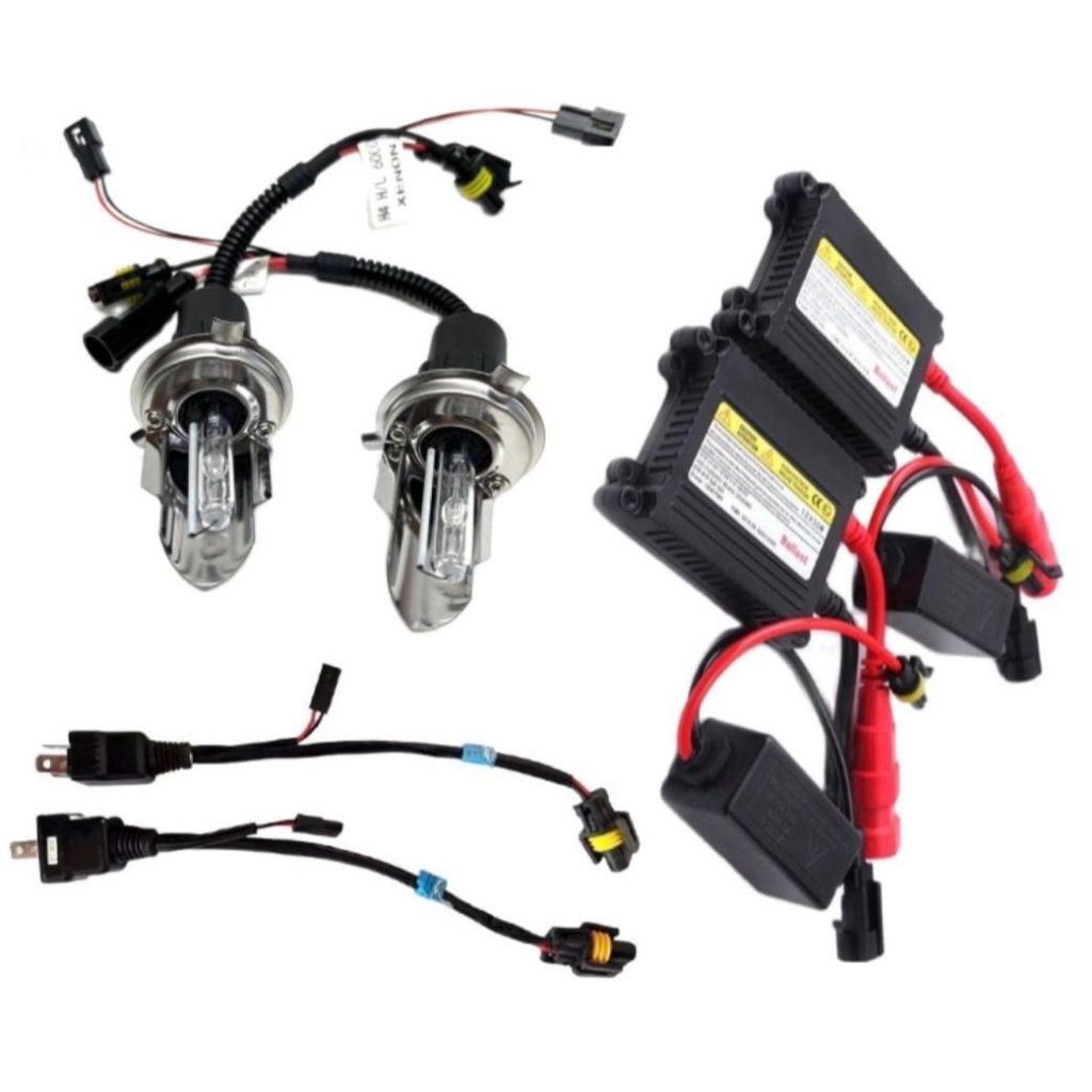 fd_24hr ชุดไฟหน้ารถยนต์ H4 HID โคมไฟแกว่ง XENON HID ครบชุดพร้อมบัลลาสต์ 35W ขั้วH4 H-L ค่าสี 6000K 1