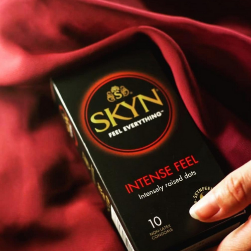 (6 แถม 6 ) LifeStyles Skyn Intense ถุงยางอนามัยผิวมีปุ่ม ผลิตจากยางสังเคราะห์ ขนาด 53 มม. บรรจุ 12 กล่อง (36 ชิ้น) ราคา ถูกที่สุด ดีลบีเคเค แกลเลอรีภาพที่ 7