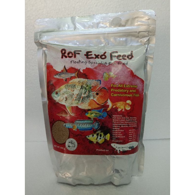 RoF Exo’ Feed เม็ดลอยขนาดเล็ก (1มม.) ขนาดบรรจุ 500กรัม